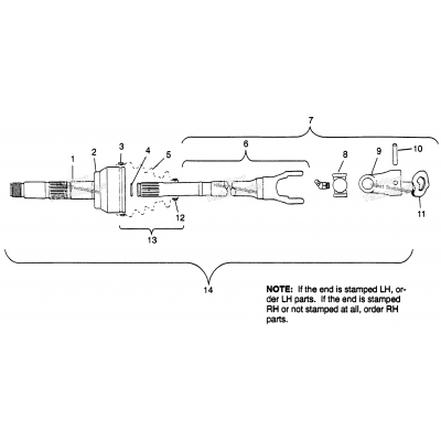 Cv Joint Btb Parts Scrambler 400L