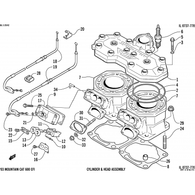 CYLINDER AND HEAD ASSEMBLY