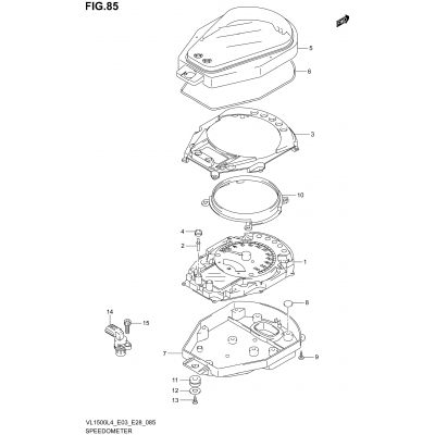 SPEEDOMETER (VL1500L4 E28)