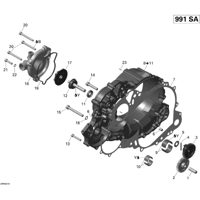 01- Clutch Cover And Water Pump