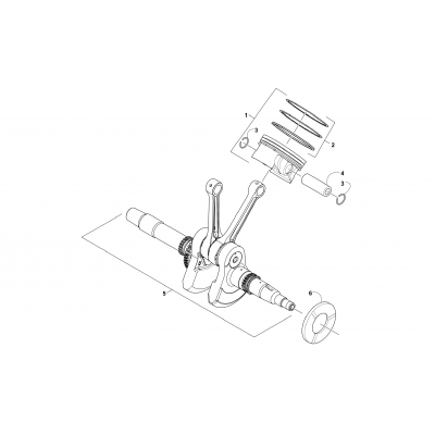 CRANKSHAFT AND PISTON ASSEMBLY