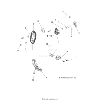 ENGINE, OIL PUMP - A19SWE57B1 (49ATVOILPUMP15570AA)
