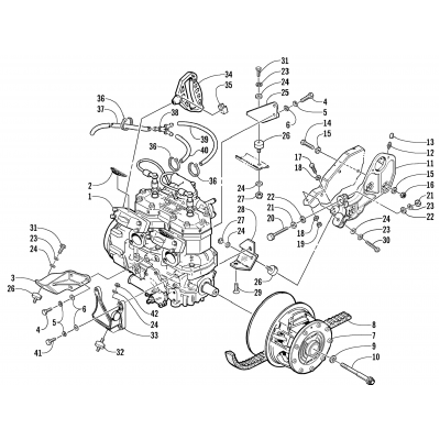 ENGINE AND RELATED PARTS