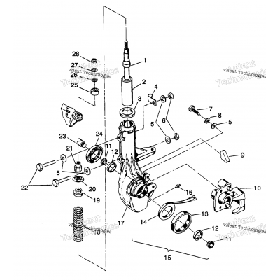 Front Strut Assembly 6X6 350L