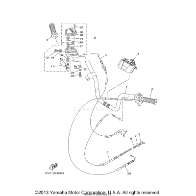 STEERING HANDLE CABLE