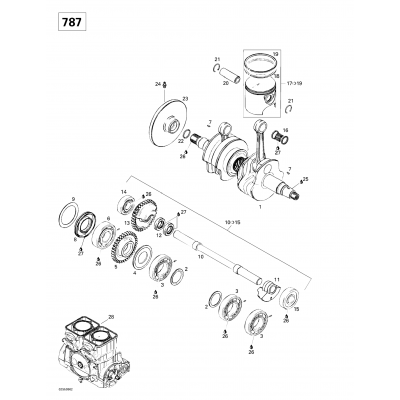 Crankshaft And Pistons (787)