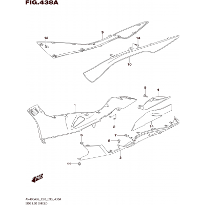 SIDE LEG SHIELD (AN400AL6 E33)