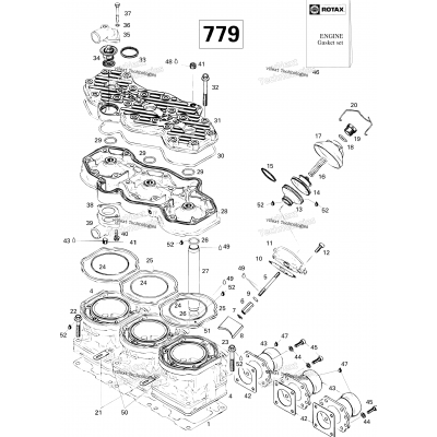 Cylinder And Exhaust Manifold 779