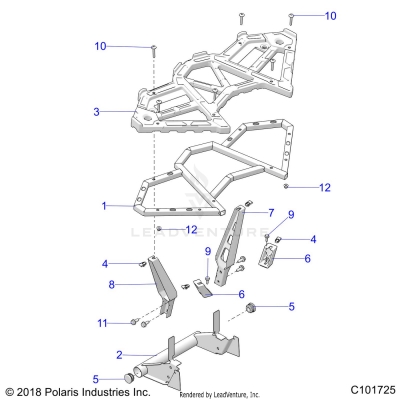 BODY, REAR RACK - A25SGE95CT/ET (C101725)