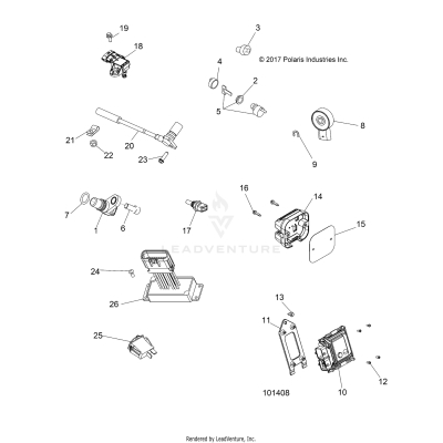 ELECTRICAL, SWITCHES, SENSORS and ECM - A20SDE57P5 [101408]