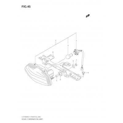 REAR COMBINATION LAMP (LT-F400FZL1 E33)