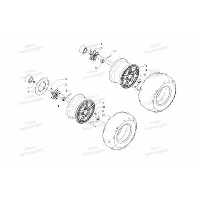 WHEEL AND TIRE ASSEMBLY