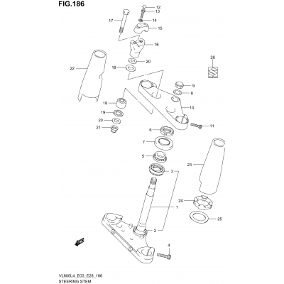 STEERING STEM (VL800CL4 E28)