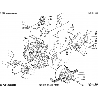 ENGINE AND RELATED PARTS