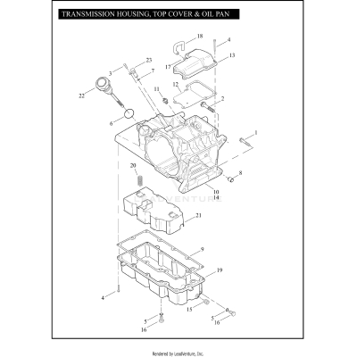 TRANSMISSION HOUSING, TOP COVER & OIL PAN