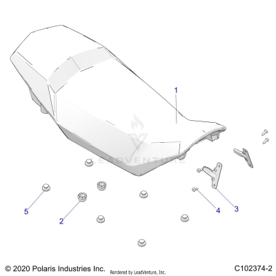 BODY, SEAT - A25SVA85A4 (C102374-2)
