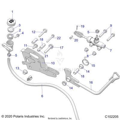 BRAKES, BRAKE PEDAL and MASTER CYLINDER - A25SLE95KN/KF (C102205)