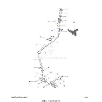 BRAKES, BRAKE PEDAL and MASTER CYLINDER - A25SEE57CY/EY (C102577)