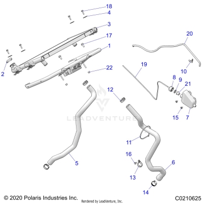ENGINE, COOLING SYSTEM, RADIATOR - A25SXN85A4 (C0210625)