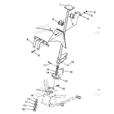 Steering Post Assembly 4X4 250