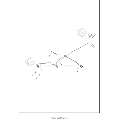 WIRING HARNESS, TURN SIGNALS AND LIGHTS, REAR - FLRT (DOMESTIC)