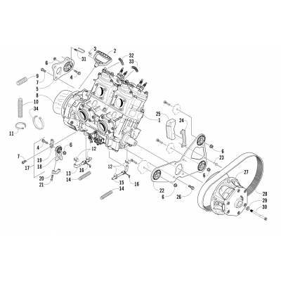 ENGINE AND RELATED PARTS