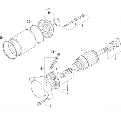 STARTER MOTOR ASSEMBLY