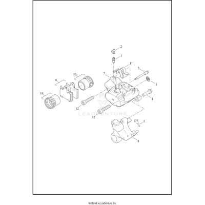 BRAKE CALIPER, REAR