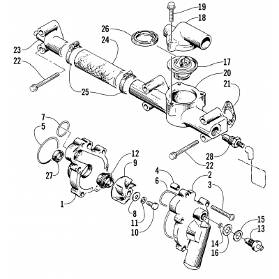 WATER PUMP/WATER MANIFOLD