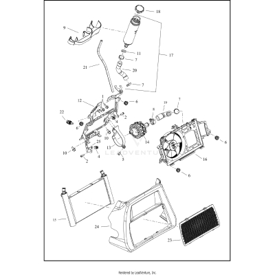 COOLANT DISTRIBUTION, CENTER-COOLED