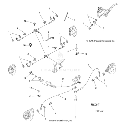 BRAKES, BRAKE LINES - A19SVS95CR/ER [100362]