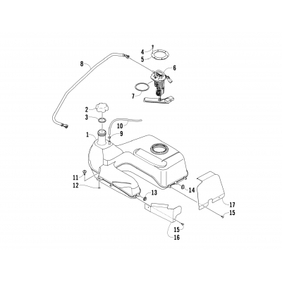 GAS TANK ASSEMBLY (VIN: 4UF10ATV3AT202941 THROUGH 4UF10ATV7AT203026 AND VIN: 4UF10ATV5AT203038 AND U