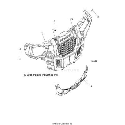 BODY, BUMPER, FRONT - A19DBA50A5 (100854)