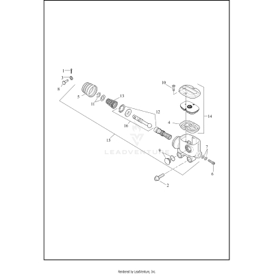 BRAKE MASTER CYLINDER, REAR