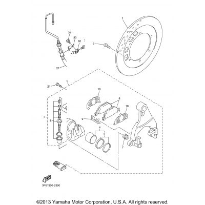 Rear Brake Caliper