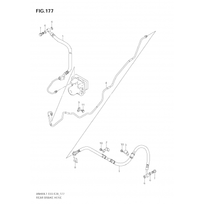 REAR BRAKE HOSE (AN400ZA L1 E28)