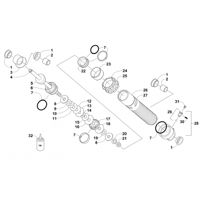 FRONT SUSPENSION SHOCK ABSORBER