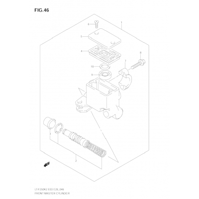 FRONT MASTER CYLINDER (MODEL K2/K3/K4/K5)