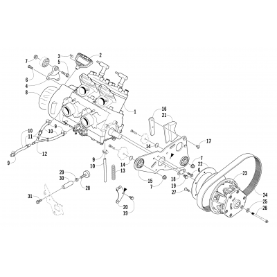 ENGINE AND RELATED PARTS