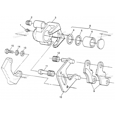 Front Brake Sport 400L & Trail Blazer W97ba25c