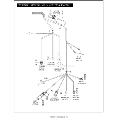 WIRING HARNESS, MAIN - FXCW & FXCWC (2 OF 2)