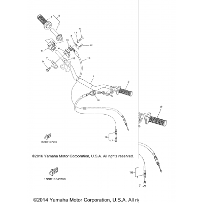 Steering Handle Cable