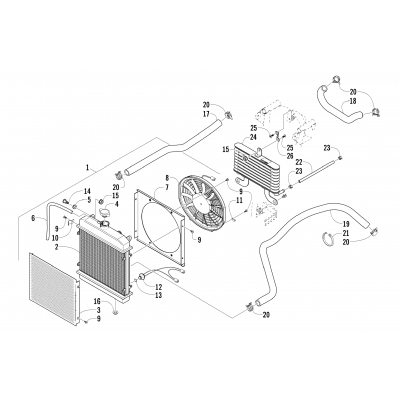 COOLING ASSEMBLY (VIN: 4UF07ATV17T236134 and above)