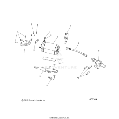ENGINE, STARTER MOTOR - S19EGK8PS E.S. OPTION (600369)