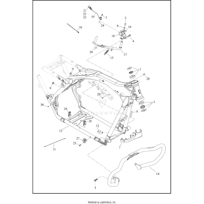 FRAME AND JIFFY STAND, FLHX/FLTRX