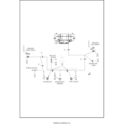 WIRING HARNESS, FAIRING - FLHT, FLHTCU, FLHTK, FLHTKL, FLHX AND FLHXS (2 OF 2)