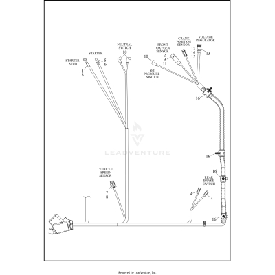 WIRING HARNESS, MAIN, NON-ABS (3 OF 7)