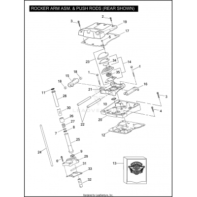 ROCKER ARM ASSEMBLY & PUSH RODS 110™