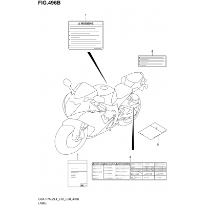 LABEL (GSX-R750ZL4 E28)