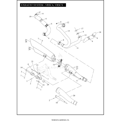 EXHAUST SYSTEM - VRSCA, VRSCX